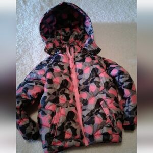 🌺 NEW Converse Girls Pink Camo Puffer Jacket